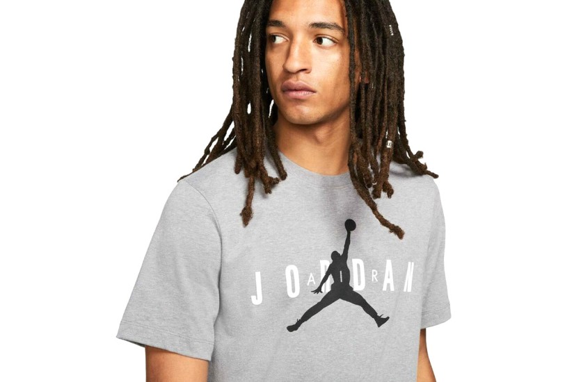 Jordan Air Wordmark Ανδρικό Κοντομάνικο T-Shirt Γκρι