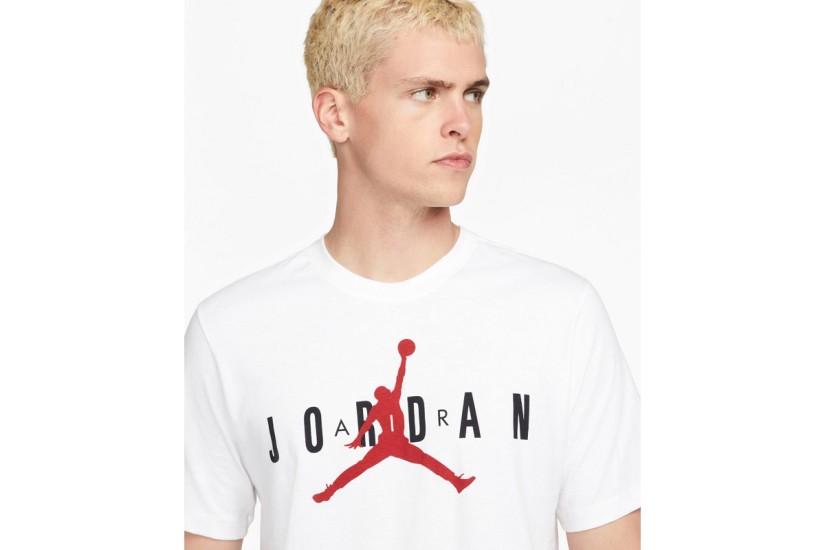 Jordan Air Wordmark Ανδρικό Κοντομάνικο T-Shirt Λευκό