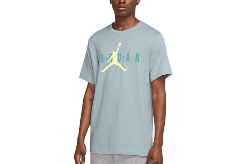 Jordan Air Wordmark Ανδρικό Κοντομάνικο T-Shirt Γαλάζιο