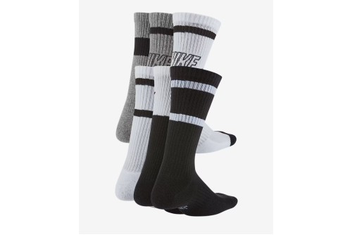 Nike Dri-Fit Everyday Cushioned Κάλτσες Ψηλές 6 Ζευγάρια (CK7302 901)