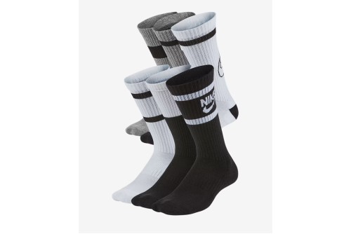 Nike Dri-Fit Everyday Cushioned Κάλτσες Ψηλές 6 Ζευγάρια (CK7302 901)