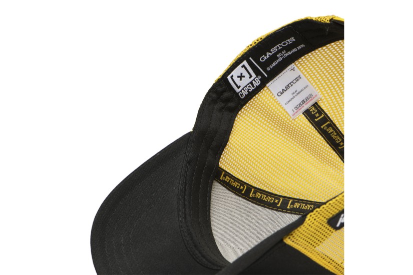 Capslab Gaston Trucker Καπέλο Snapback Μαύρο, Κίτρινο