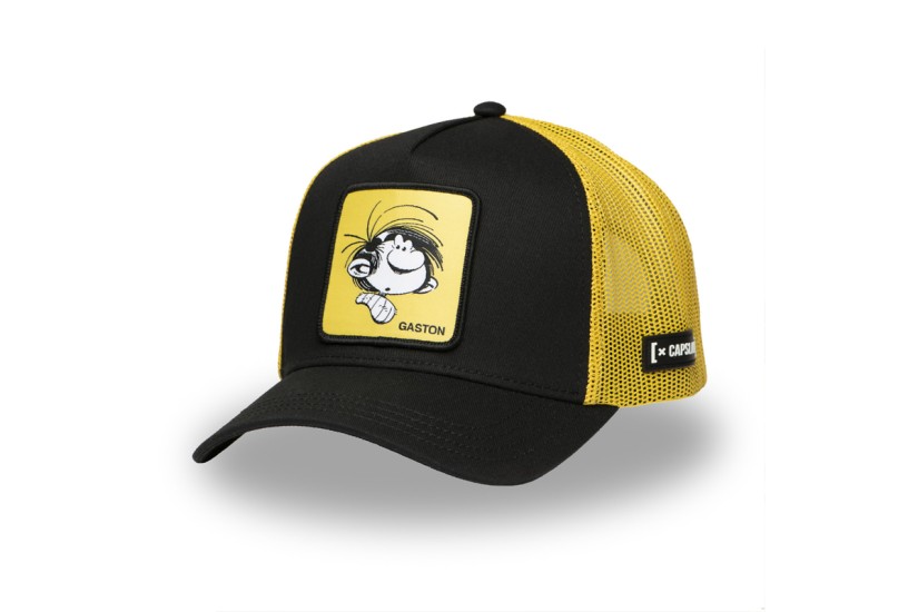 Capslab Gaston Trucker Καπέλο Snapback Μαύρο, Κίτρινο
