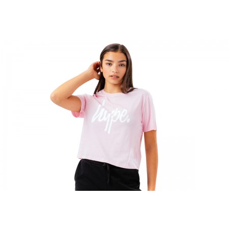Hype Script Crop T-Shirt T-Shirt 