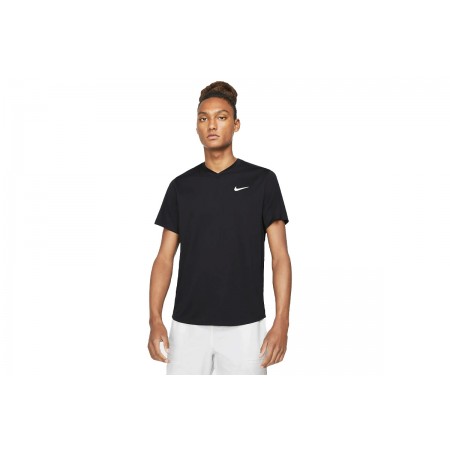 Nike Court Ανδρικό Κοντομάνικο T-Shirt Μαύρο (CV2982 010)