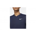 Nike Court Ανδρικό Κοντομάνικο T-Shirt Μπλε Σκούρο (CV2982 451)