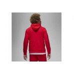 Jordan Dry Air Fleece Ανδρικό Φούτερ Με Κουκούλα Κόκκινη