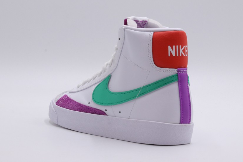 Nike Blazer Mid 77 Sneakers Λευκά, Πράσινα, Μωβ, Κόκκινα