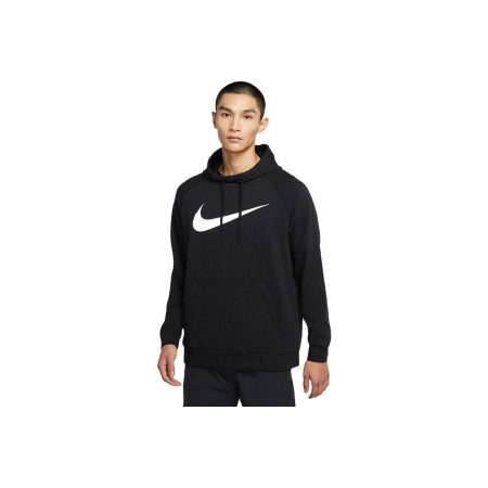 Nike Dry Graphic Dri-FIT Ανδρικό Φούτερ με Κουκούλα Μαύρο