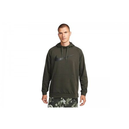 Nike Dry Graphic Dri-FIT Ανδρικό Φούτερ με Κουκούλα Χακί