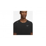 Nike Rise 365 Dri-FIT Ανδρικό Κοντομάνικο Αθλητικό T-Shirt Μαύρο