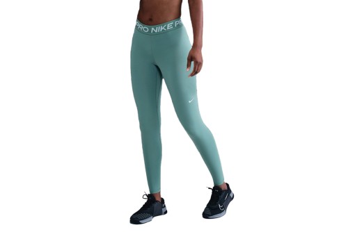 Nike Pro Mid-Rise Mesh-Panelled Κολάν Μακρύ Γυναικείο (CZ9779 027)