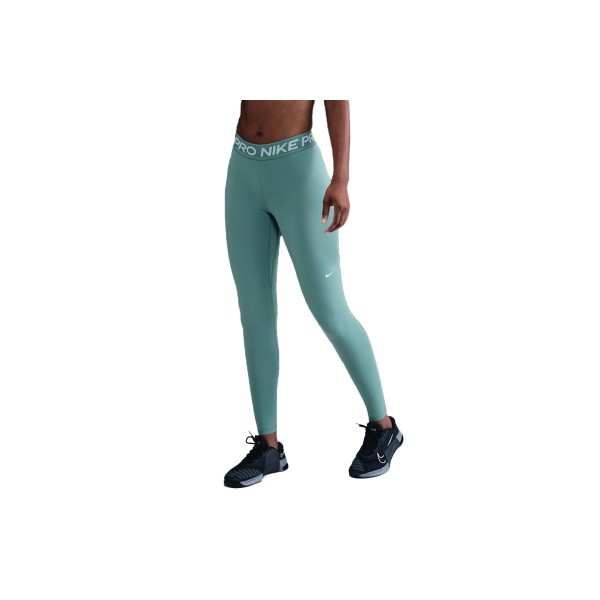 Nike Pro Mid-Rise Mesh-Panelled Κολάν Μακρύ Γυναικείο (CZ9779 027)
