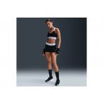 Nike Pro Γυναικείο Κοντό Κολάν Μαύρο, Λιλά
