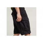 G-Star Rovic Zip Relaxed Cargo Ανδρική Βερμούδα Μαύρη