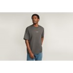 G-Star Center Chest Boxy R Κοντομάνικο T-Shirt Γκρι Σκούρο