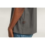 G-Star Center Chest Boxy R Κοντομάνικο T-Shirt Γκρι Σκούρο