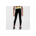 Nike Pro Dri-Fit Παιδικό Μακρύ Κολάν Μαύρο, Κίτρινο Φλούο