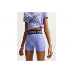Nike Pro Παιδικό Κοντό Κολάν Λεβάντα, Μαύρο, Λευκό
