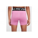 Nike Pro Παιδικό Κοντό Κολάν Ροζ, Μαύρο