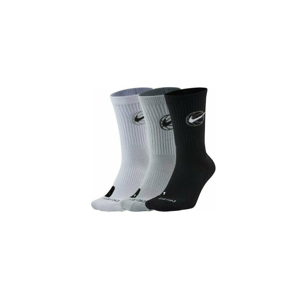 Nike Elite Everyday Κάλτσες Ψηλές 3 - Τεμάχια (DA2123 902)