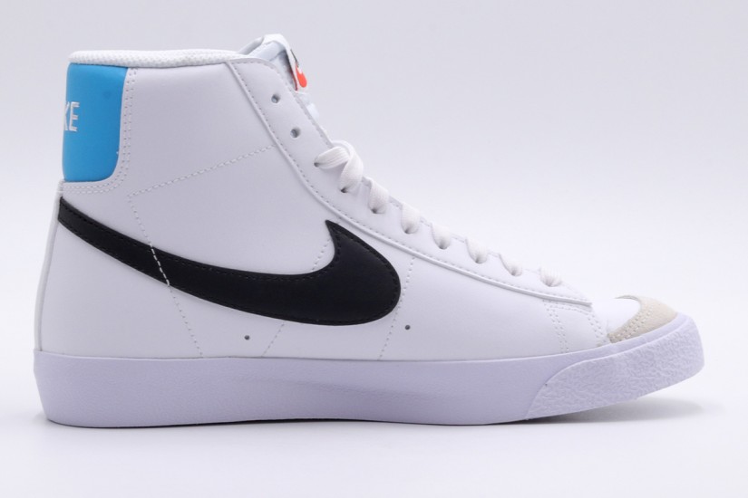 Nike Blazer Mid 77 Παιδικά Sneakers Λευκά, Μαύρα, Γαλάζια