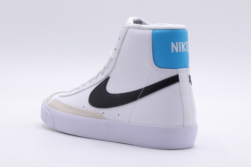 Nike Blazer Mid 77 Παιδικά Sneakers Λευκά, Μαύρα, Γαλάζια