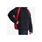 Jordan Essentials Ανδρικό Puffer Μπουφάν Μαύρο, Κόκκινο