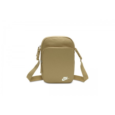 Nike Heritage Unisex Τσαντάκι Ώμου - Χιαστί 4L Μπεζ
