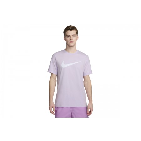 Nike Icon Swoosh Ανδρικό Κοντομάνικο T-Shirt Λιλά