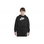 Nike Sportswear Club Crop Παιδικό Φούτερ Μαύρο