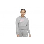Nike Sportswear Club Παιδικό Φούτερ με Κουκούλα Γκρι