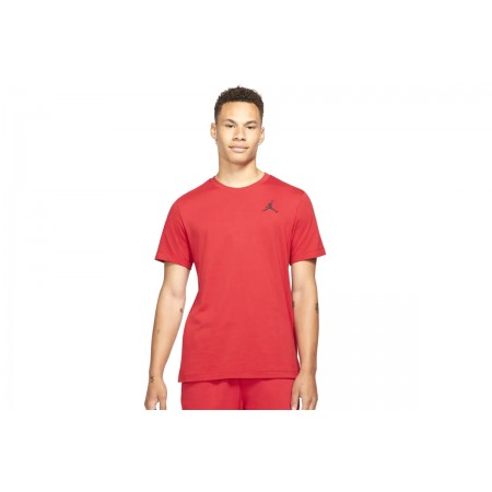 Jordan Jumpman Ανδρικό Κοντομάνικο T-Shirt Κόκκινο