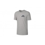 Nike Ανδρικό Κοντομάνικο T-Shirt Γκρι (DC7817 063)