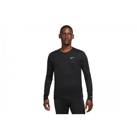 Nike Dri-FIT Miler Ανδρική Μακρυμάνικη Μπλούζα με Λαιμόκοψη
