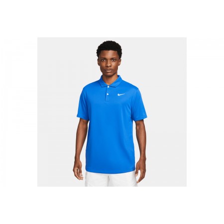 Nike Court Dri-FIT Ανδρικό Κοντομάνικο Polo T-Shirt Μπλε