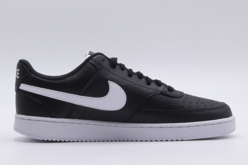 Nike Court Vision Low Next Nature Ανδρικά Sneakers Μαύρα, Λευκά