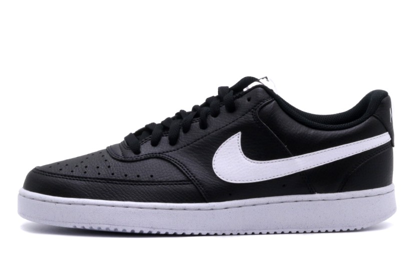 Nike Court Vision Low Next Nature Ανδρικά Sneakers Μαύρα, Λευκά
