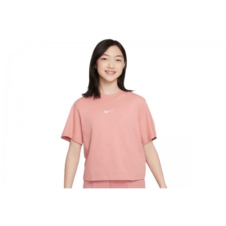 Nike Crop Top Κοντομάνικο 