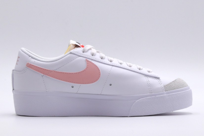 Nike Blazer Low Platform Γυναικεία Sneakers Λευκά, Ροζ