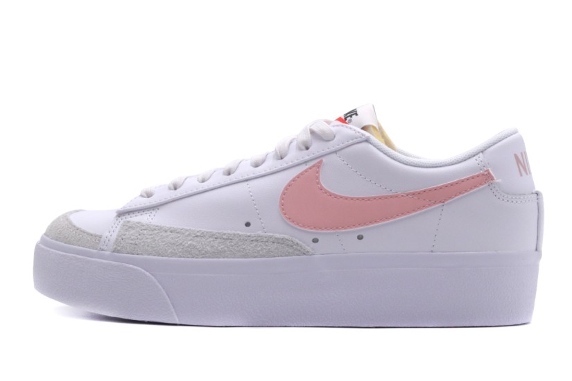 Nike Blazer Low Platform Γυναικεία Sneakers Λευκά, Ροζ