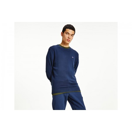 Tommy Jeans Tjm Essential Crew Neck Sweater Μπλούζα Πλεκτή Ανδρική 