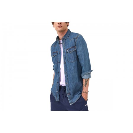 Tommy Jeans Tjm Western Denim Shirt Πουκάμισο Μακρυμάνικο 