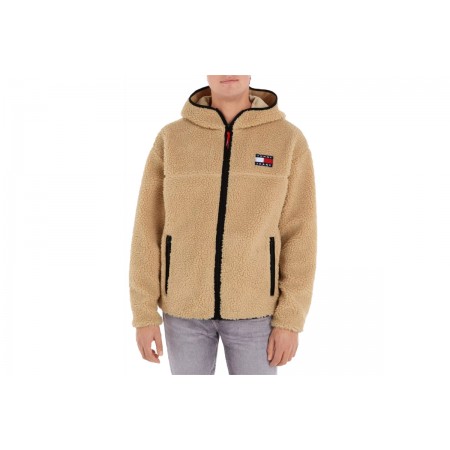 Tommy Jeans Tjm Sherpa Zip Thru Hoodie Ζακέτα Με Κουκούλα Ανδρική 