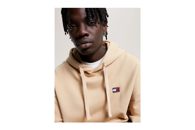 Tommy Jeans Ανδρικό Φούτερ με Κουκούλα Μπεζ