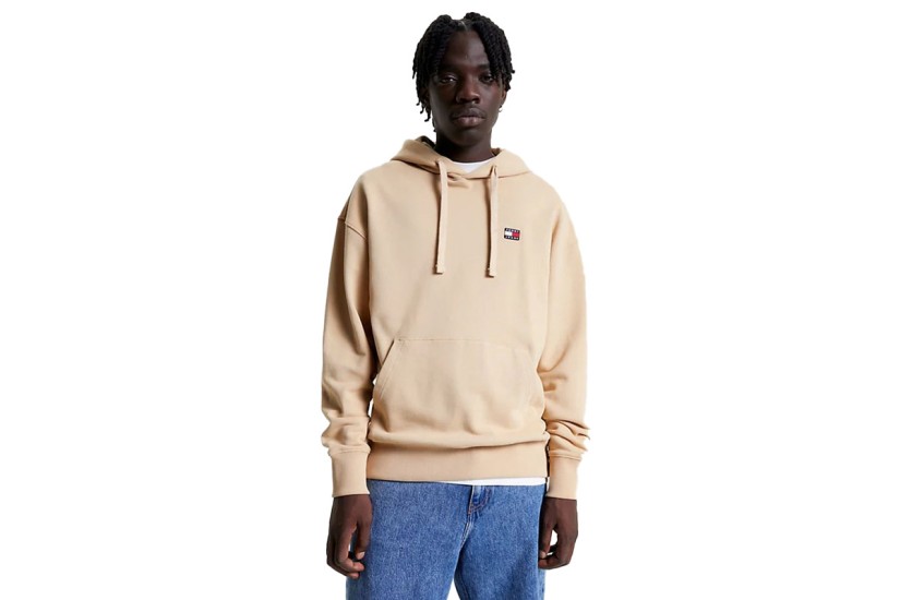 Tommy Jeans Ανδρικό Φούτερ με Κουκούλα Μπεζ