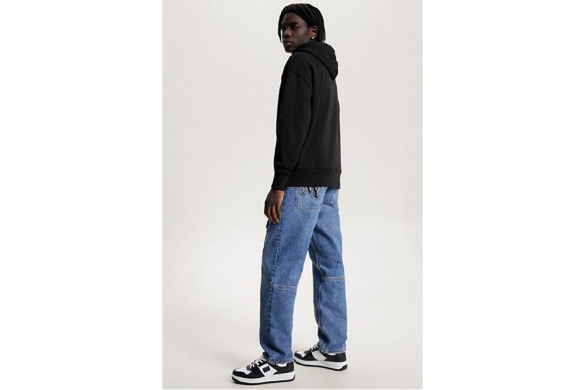 Tommy Jeans Ανδρικό Φούτερ με Κουκούλα Μαύρο