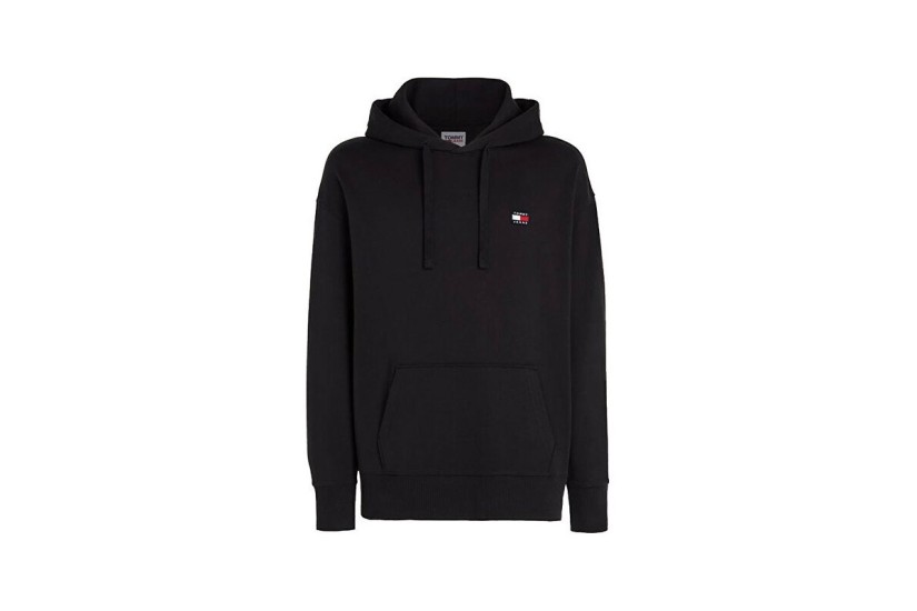 Tommy Jeans Ανδρικό Φούτερ με Κουκούλα Μαύρο