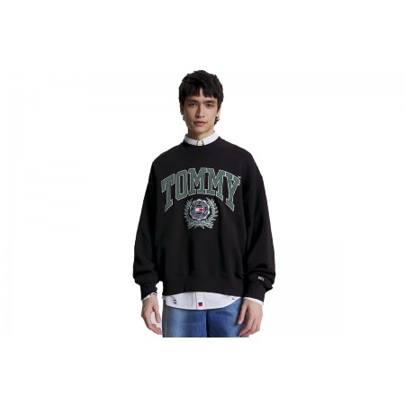 Tommy Jeans Tjm Boxy College Graphic Crew Μπλούζα Με Λαιμόκοψη Ανδρική 