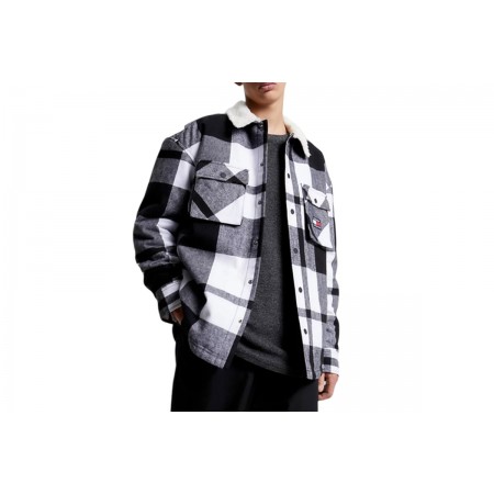 Tommy Jeans Tjm Check Sherpa Lined Overshirt Πουκάμισο Μακρυμάνικο Ανδρι 
